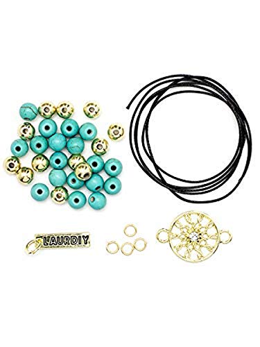 LaurDIY Mini DIY Bracelet Kit, Turquoise