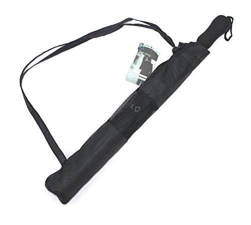 Rain Pro Unisex Adult Oversized Auto Open Double Canopy Vented Sport Umbrella, Black