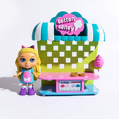 Love, Diana, Kids Diana Show, Fashion Fabulous Doll with 2-in-1 Pet Grooming and Cotton Candy Pop-Up Shop, Surprise Play Pieces, Pet Grooming Station Flips into Fun Cotton Candy Cart, Ages 3+