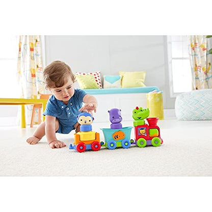 Fisher-Price Silly Safari Rattle & Roll Animal Train, Multicolor