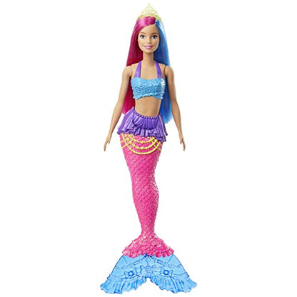 Barbie Dreamtopia Mermaid Doll with Pink & Blue Hair & Tail, Plus Tiara Accessory