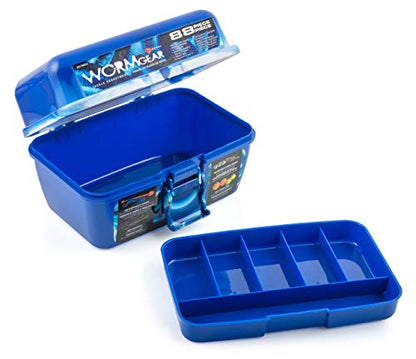 SouthBend WG-TB88-B Wormgear 88Pc Ld D Tackle Box Blue, Multi