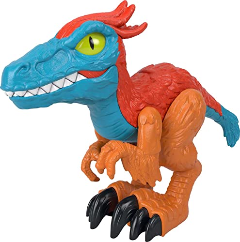 Fisher-Price Imaginext Jurassic World Dominion Dinosaur Toy Pyroraptor XL Poseable 10-Inch Figure for Preschool Pretend Play 3+ Years