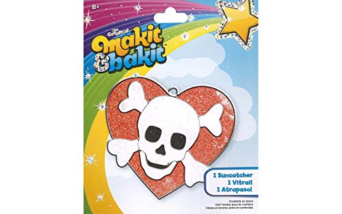 Makit & Bakit Suncatcher Kit-Skull Heart