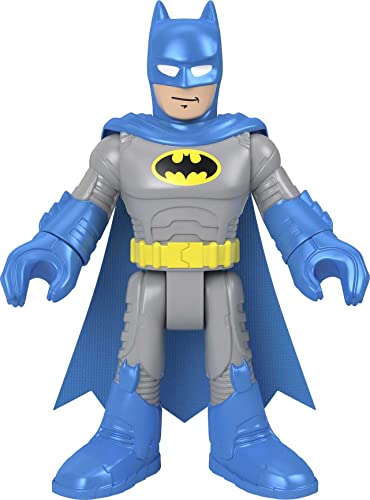 Fisher-Price Imaginext DC Super Friends Batman XL - Blue, extra-large figure with fabric cape for preschool kids ages 3-8 years