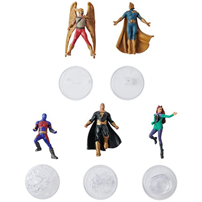 DC Comics, Black Adam Justice Society Set 5-Pack, 2-Inch Action Figures with Stands, Black Adam Movie Collectible Kids Toys, Ages 3 and Up