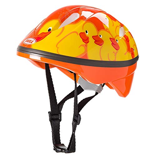 Bambino Mini Passenger Bicycle Safety Helmet - Duckies, Orange, Yellow