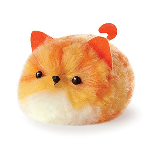 ORB The Factory Fluffables Pumpkin Arts & Crafts, Orange/White/Yellow, 5.75" x 2" x 6"