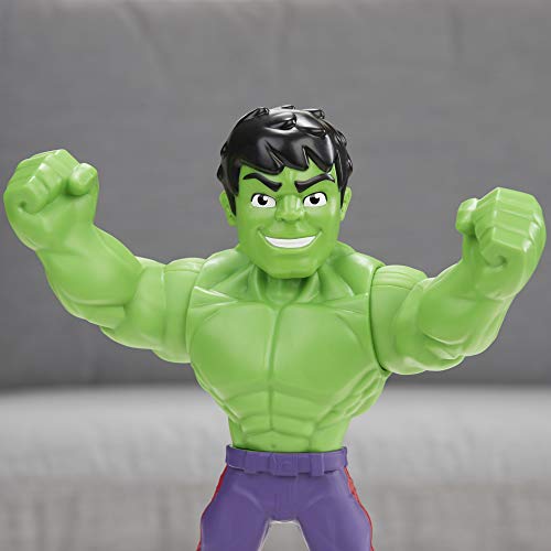 Playskool Heroes Marvel Super Hero Adventures Mega Mighties Hulk Collectible 10" Action Figure, Toys for Kids Ages 3 & Up