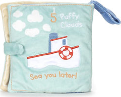 GUND Sleepy Seas 123 Whale Soft Book Plush Stuffed Sensory Stimulating Toy, 8"