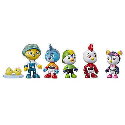 Hasbro Top Wing Academy Collector Pack Includes 5 Poseable 3" Figures & Top Wing Cheep & Chirp, Toy for Kids Ages 3 Years Old & Up