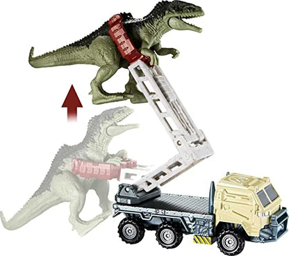 Jurassic World Toys Dino Transporters, 1 Vehicle & 1-2 Mini Dinosaurs, Ages 3 Years Old & Up