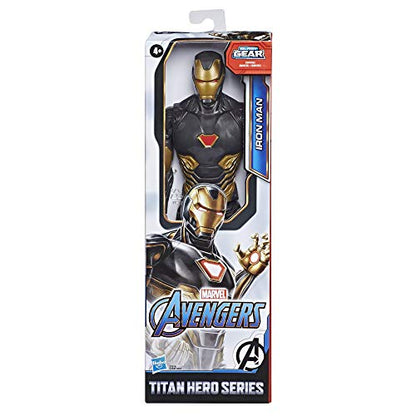 Avengers Marvel Titan Hero Series Blast Gear Iron Man Action Figure, 12-Inch Toy, Inspired by The Marvel Universe, for Kids Ages 4 and Up