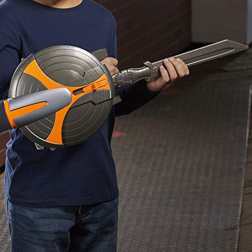 Marvel Black Widow Taskmaster Stealth Slash Sword and Shield Role Play Toy, Includes Sword and Retractable Shield, for Kids Ages 5 and Up, Gray