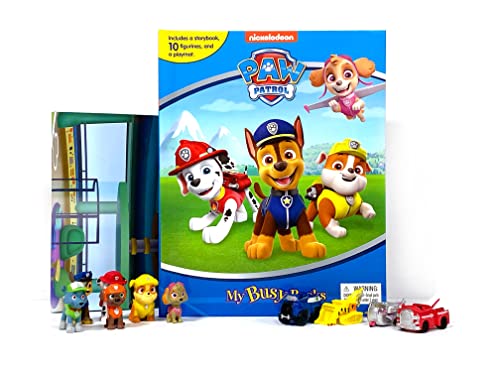 Phidal - Nickelodeon Paw Patrol My Busy Book -10 Figurines and a Playmat