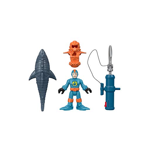 Imaginext Reef Diver Figure with Shark & Accessories