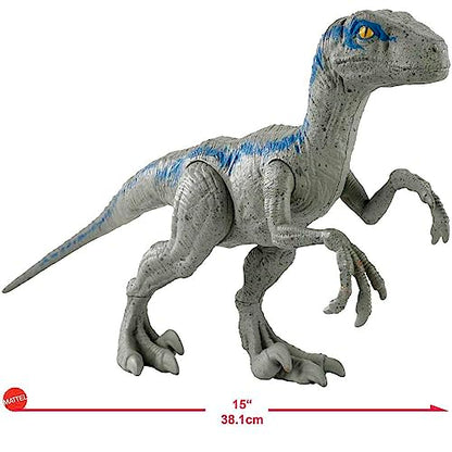 MATTEL Velocirapator Blue Jurassic World 12" Dinosaur