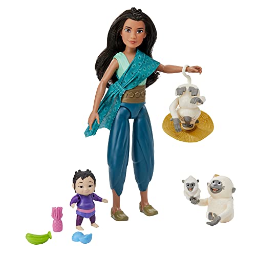 Disney Princess Raya and The Last Dragon, Raya, Ongis, and NOI Pack, Fashion Doll Clothes and Accessories, Toy for Kids 3 and Up