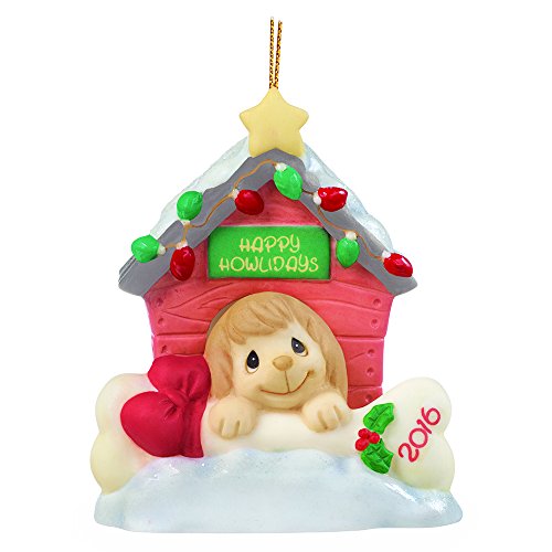 Precious Moments, Home for The Howlidays”, Dated 2016, Bisque Porcelain Ornament, 161008