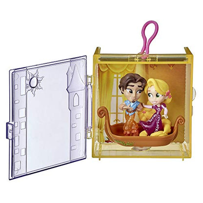 Disney Princess Perfect Pairs Rapunzel, Fun Tangled Unboxing Toy with 2 Dolls, Display Case and Boat Stand, for Kids 3 Years and Up