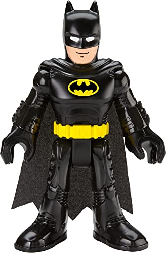 Imaginext DC Super Friends Batman Xl Toy 10-In Figure with Fabric Cape for Preschool Kids Ages 3+ Years