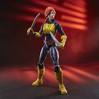 G. I. Joe Snake Eyes: G.I. Joe Origins Scarlett Action Figure Collectible Toy with Action Feature and Accessories, Toys for Kids Ages 4 and Up