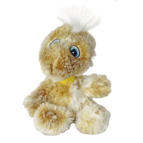 Floogles for Pets Bird Pet Toy with Squirrel Call Sound, 8.7-Inch, Tan