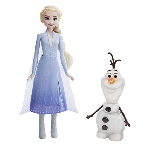 Disney Frozen Talk and Glow Olaf and Elsa Dolls, Remote Control Elsa Activates Talking, Dancing, Glowing Olaf, Inspired by Disney's Frozen 2 Movie - Toy For Kids Ages 3 and Up