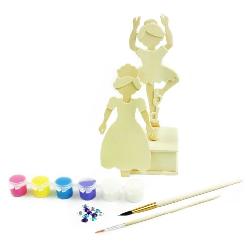 MasterPieces Works of Ahhh Musical Dancers Wood Paint Kit, Set of 2