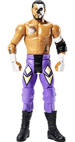 WWE Basic Santos Escobar Action Figure, Posable 6-inch Collectible for Ages 6 Years Old & Up, Series # 127