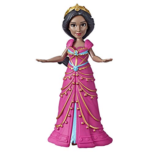 Disney Collectible Princess Jasmine Small Doll in Pink Dress Inspired by Disney's Aladdin Live-Action Movie, Toy for Kids Ages 3 & Up, 3.5"