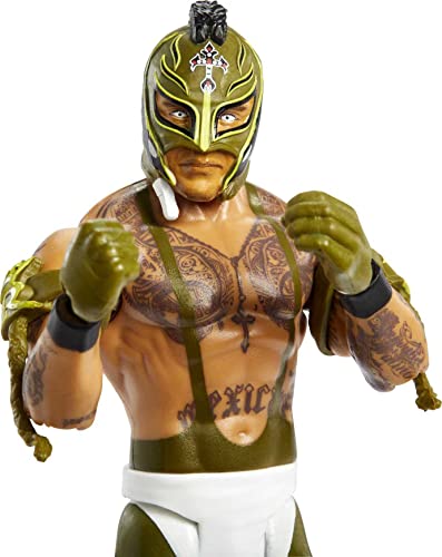 WWE Basic Rey Mysterio Action Figure, Posable 6-inch Collectible for Ages 6 Years Old & Up, Series # 127