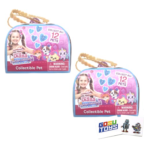 Love Diana Fashion Fabulous Series 2 Collectible Pet (2 Pack) with 2 Gosutoys Stickers