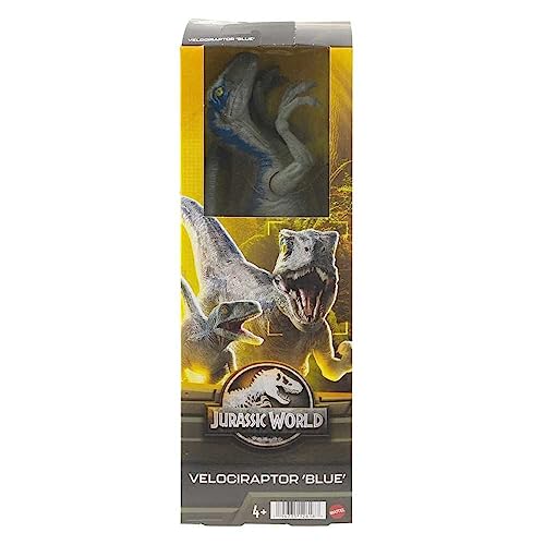 MATTEL Velocirapator Blue Jurassic World 12" Dinosaur