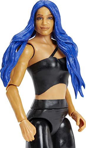 Mattel WWE Sasha Banks Basic Action Figure, Posable 6-inch Collectible for Ages 6 Years Old & Up