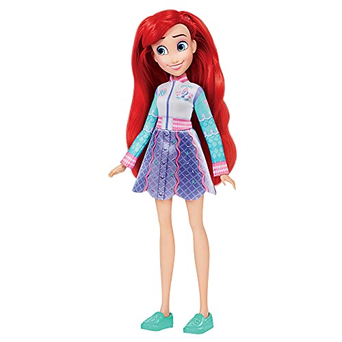 Disney Princess Comfy Squad Comfy to Classic Ariel Fashion Doll with Extra Outfit and Shoes, Toy for Girls 5 Years and Up