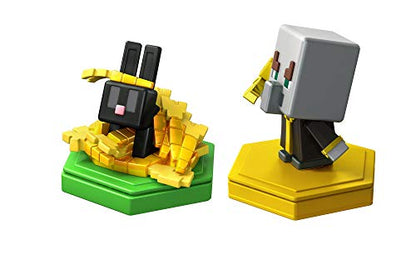 Mattel MINECRAFT Earth BOOST MINI FIGURES 2-PACK NFC-Chip Toys, Earth Augmented Reality Mobile Game, Based on Minecraft Video Game, Great for Playing, Trading, and Collecting, Adventure Toy