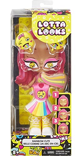 Lotta Looks Rainbow Cute Mood Pack with Plug/Play Pieces, Multi (GGR25)