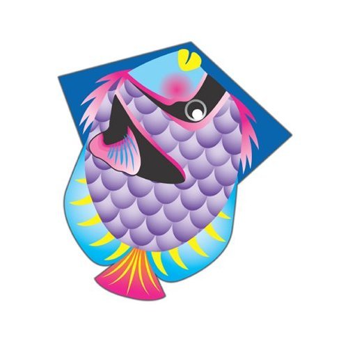 X Kites DLX Diamond Tropical Kite Fish with FancyTails, 26 Inches