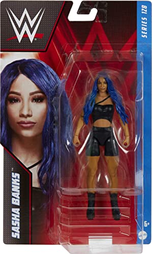 Mattel WWE Sasha Banks Basic Action Figure, Posable 6-inch Collectible for Ages 6 Years Old & Up