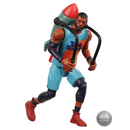 Moose Toys Space Jam: A New Legacy - Baller Action Figure - 5" Lebron James with Acme Rocket Pack 4000