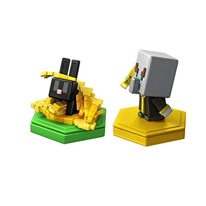 Mattel MINECRAFT Earth BOOST MINI FIGURES 2-PACK NFC-Chip Toys, Earth Augmented Reality Mobile Game, Based on Minecraft Video Game, Great for Playing, Trading, and Collecting, Adventure Toy