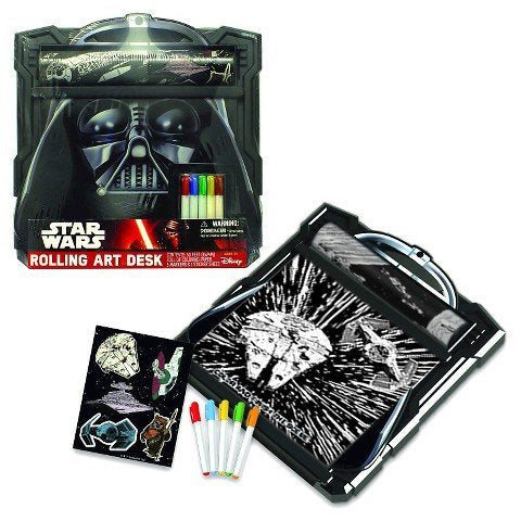 Star Wars Darth Vader Rolling Art Desk - Multi-Colored TRG