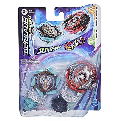 BEYBLADE Hasbro Burst Surge Dual Collection Pack Hypersphere Eclipse Evo Devolos D5 and Slingshock Sphinx S4-2 Spinning Tops,Battle Game Toys