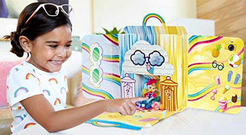 Mattel Cloudees Collectible Pets Beach Ice Cream Party Set, Interactive Cloud-Themed Toys With Moldable Dough, Surprise Hidden Figures and Accessories, For Kids 4 and Older