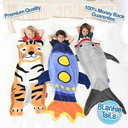 Blankie Tails | Wearable Blanket - Double Sided Super Soft and Cozy Minky Fleece Blanket, Machine Washable Premium Quality Fun Blanket for Kids