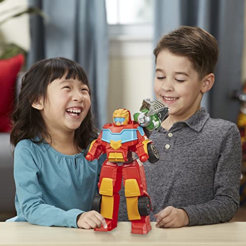 Transformers Playskool Heroes Rescue Bots Academy Rescue Power Hot Shot Converting Toy Robot, 14-Inch Collectible Action Figure Toy for Kids Ages 3 and Up