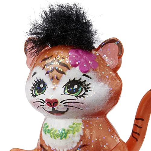 Enchantimals Junglewood Tuft Orange Striped Tiger Figure - GJX26 ~ Tanzie Tiger's Bestie