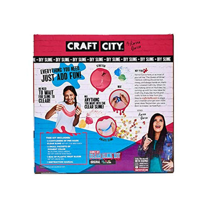 Craft City Karina Garcia DIY Clear Slime Kit | 4 Pack | Pre Made Slime | Ages 8+