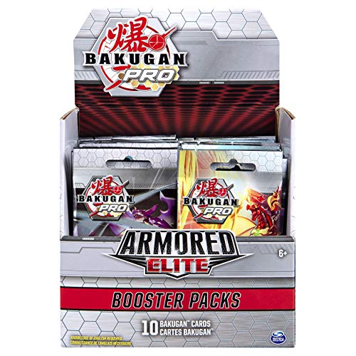 Bakugan Pro, Armored Elite Booster Pack with 10 Collectible Trading Cards, for Ages 6 and Up